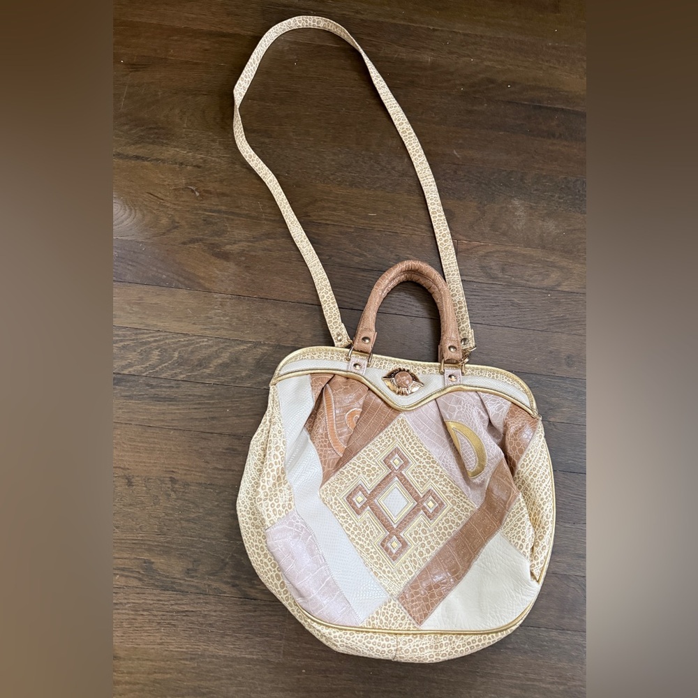 Vintage NAS Bag in Cream and Tan